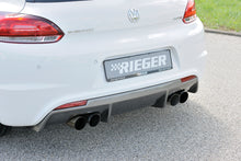 Rieger Tuning Heckeinsatz in Carbon-Look für R-Line Heckschürze mit Rieger Endschalldämpfer mit Doppelendrohr links/rechts