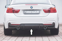 Rieger Tuning Heckeinsatz in Carbon-Look mit Gittereinsatz links/rechts für originale M-Paket Heckschürze mit Aussparung für original Endrohr links/rechts (nur für 435i / 440i)