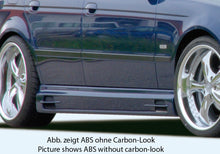 Rieger Tuning Seitenschweller rechts mit Schacht und 2 Ausschnitten in Carbon-Look