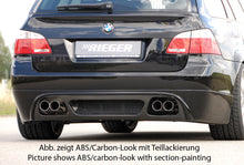 Rieger Tuning Heckschürzenansatz in Carbon-Look