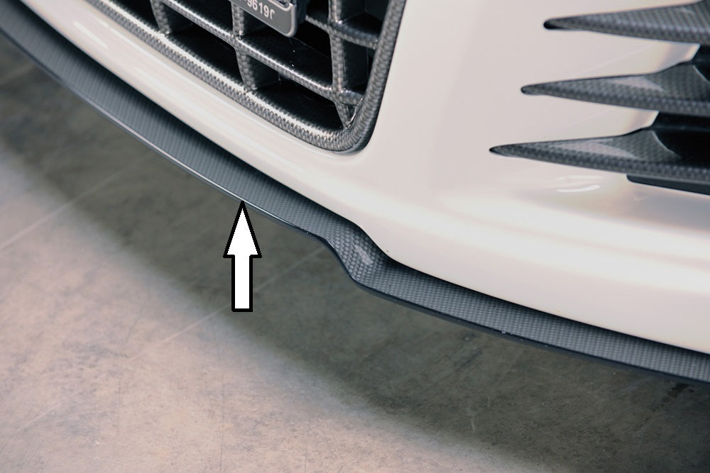 Rieger Tuning Spoilerschwert in Carbon-Look für Spoilerstoßstange 00014102 / 00014103