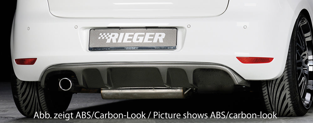 Rieger Tuning Heckeinsatz in Carbon-Look für 1 Endrohr links