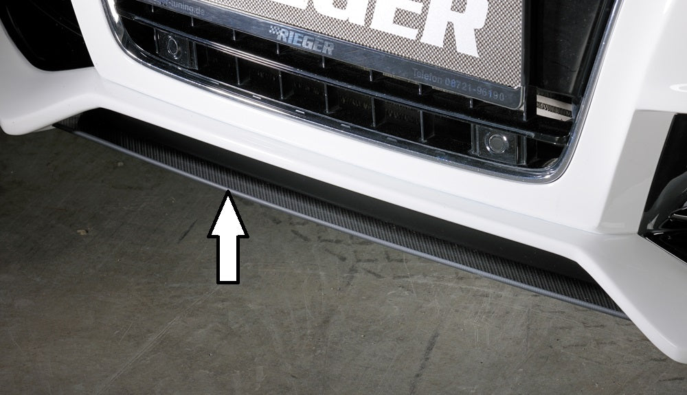 Rieger Tuning Spoilerschwert in Carbon-Look für Spoilerstoßstange 00055430/31/32/33