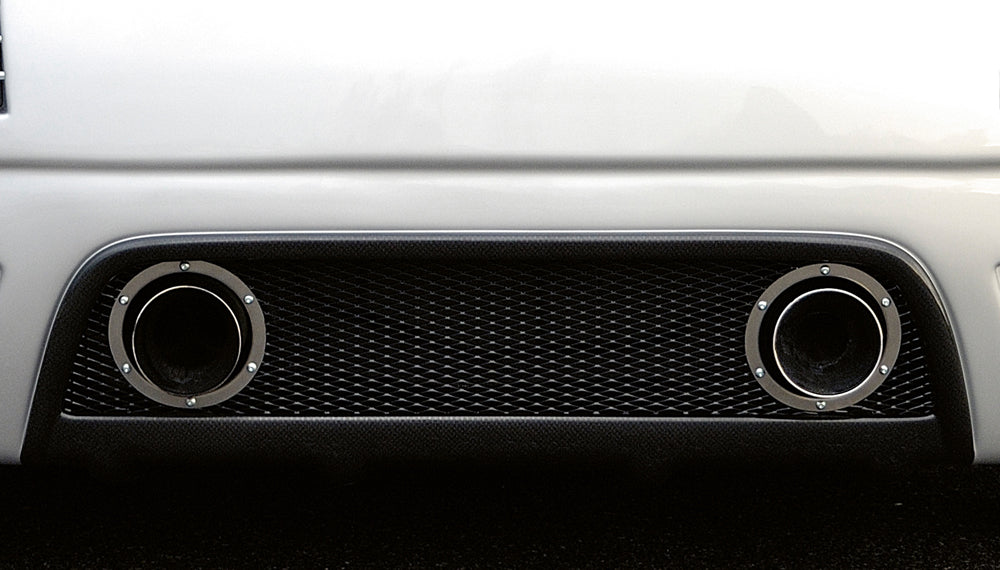 Rieger Tuning Edelstahlring-Einfassung für 2 Endrohre max. 120mm