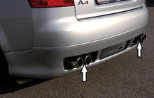 Rieger Tuning Endschalldämpfer mit links/rechts je 2x76mm Endrohre