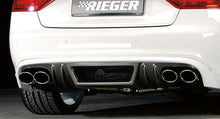 Rieger Tuning Endschalldämpfer mit links/rechts je 2x115x85mm für 4-Zylinder Motoren mit 66mm Anschluss für Rieger Heckschürzenansatz