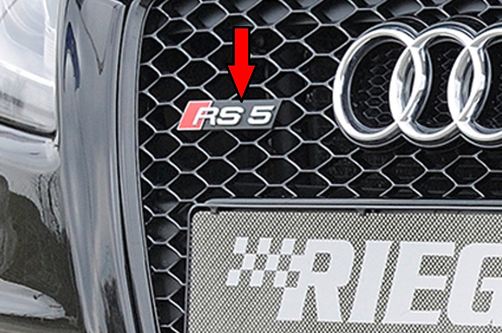 Rieger Tuning Original Audi RS5-Logo für RS5-Kühlergrill 00301168 + 00301355