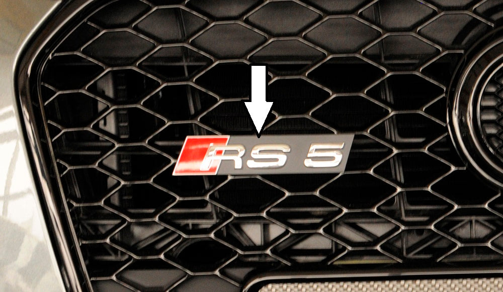 Rieger Tuning Audi RS5-Logo für original Kühlergrill Audi RS5 00302925 + 00302918