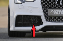 Rieger Tuning Lufteinlassblende rechts schwarz glänzend für Fahrzeuge mit Abstandsradar, für Rieger Spoilerstoßstange erforderlich!