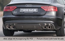 Rieger Tuning Original S-Line Heckschürze (ohne Heckeinsatz) für Fahrzeuge ohne Park-Distance-Control (PDC)
