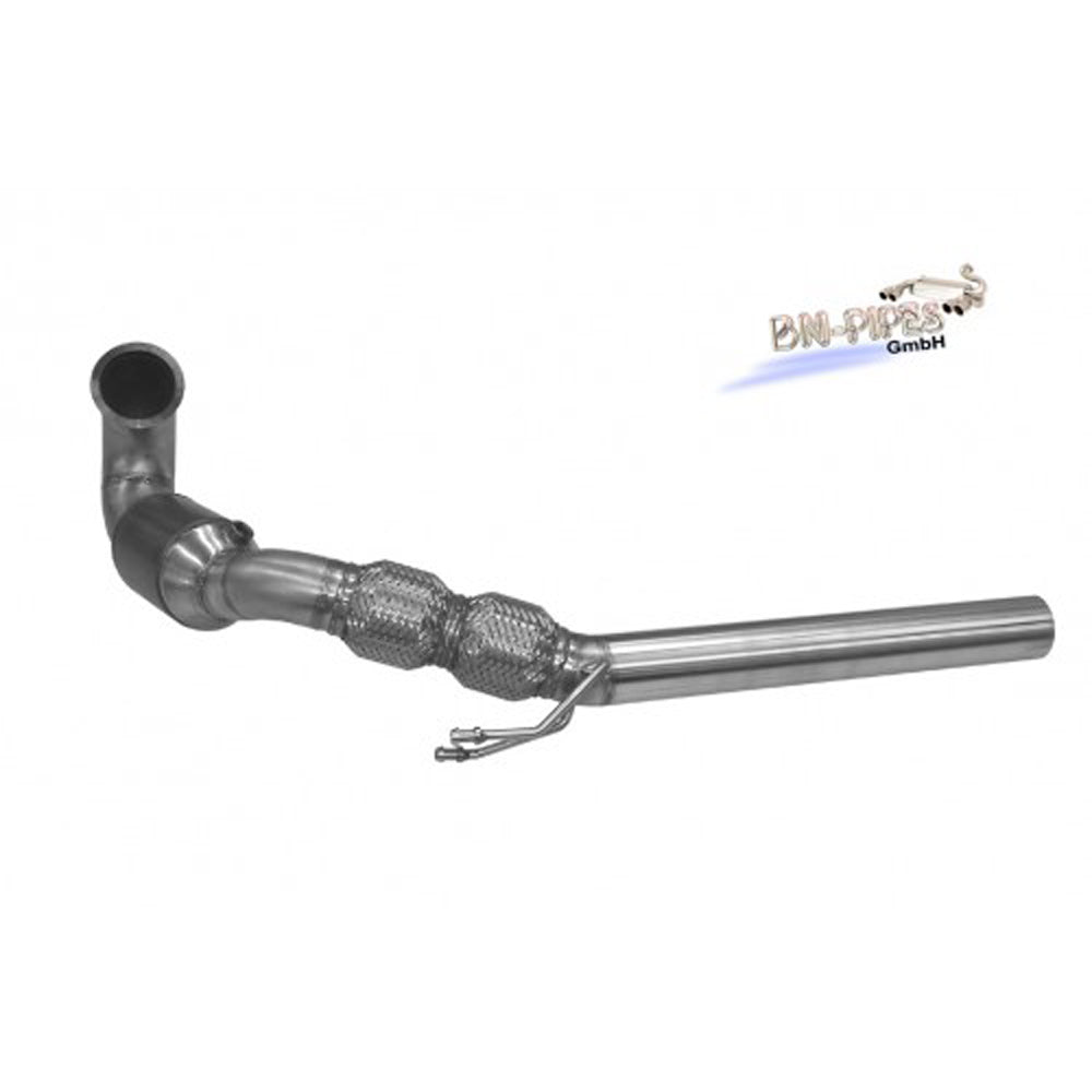 Rieger Tuning BN-Pipes Downpipe, Edelstahl-Vorrohr mit 200cpsi HJS Kat