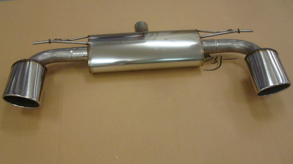 Rieger Tuning Endschalldämpfer mit links/rechts je 1x152x95mm eingerollt, abgeschrägt, Typ 91/92