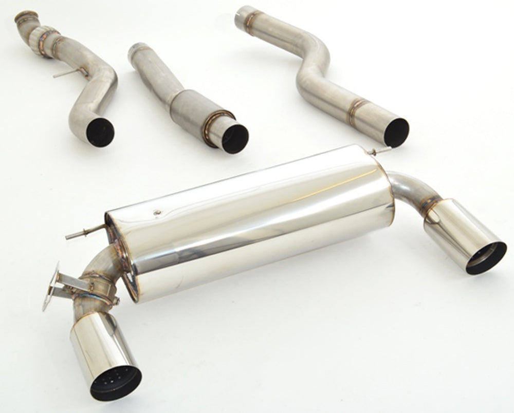 Rieger Tuning Sportauspuffanlage mit links/rechts je 1x100mm 15° schräg Typ 51 mit breiter Kante für 335ix (Allrad / 4WD)