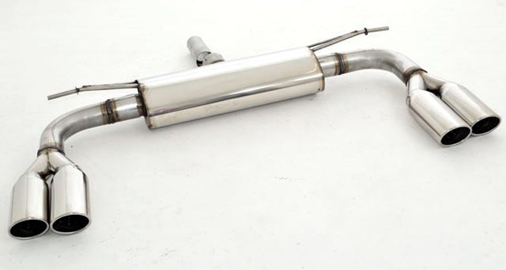 Rieger Tuning Endschalldämpfer mit links/rechts je 2x90mm eingerollt, abgeschrägt (Typ 83/84)