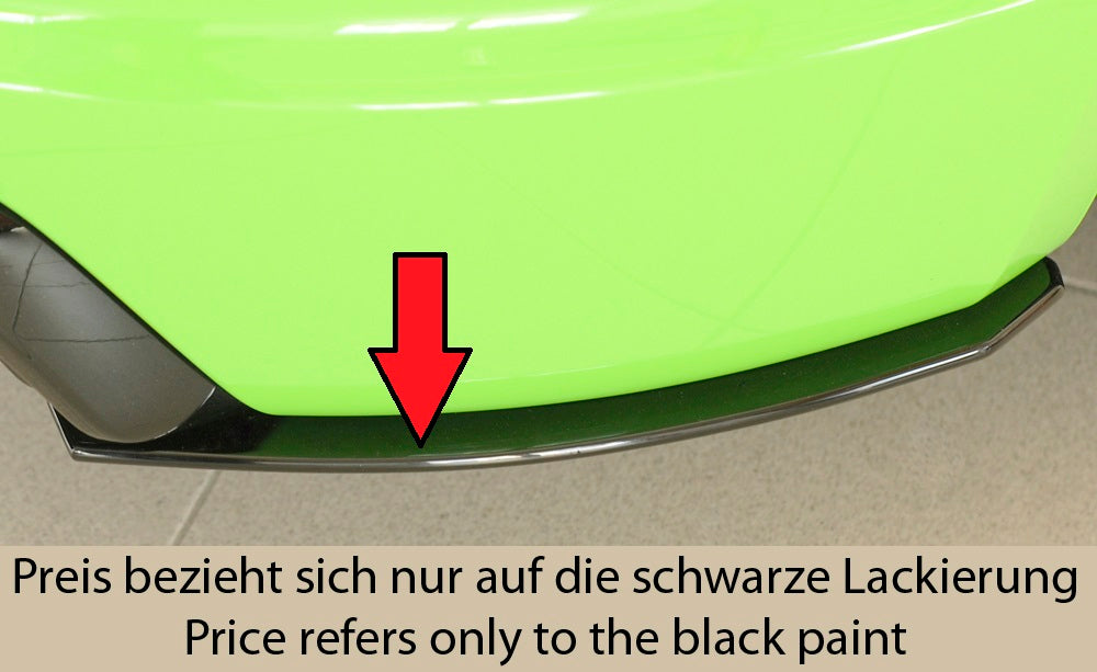 Rieger Tuning Lackierung der Heckschürzenansätze 00055173 + 00055174 schwarz glänzend (RAL 9005)