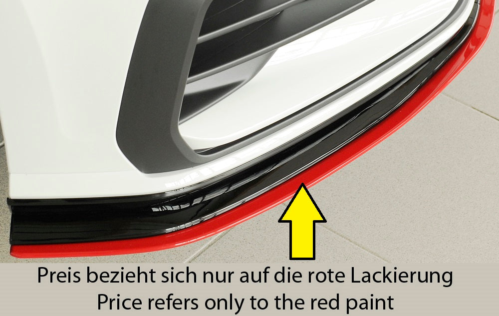 Rieger Tuning Lackierung des Spoilerschwerts 00059515 in der Farbe: Tornado-Rot (RAL 2K MS LY3D)