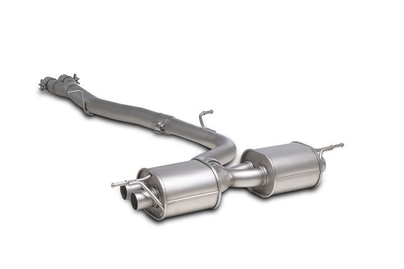 Absorptions-Sportschalldämpfer mittig für links/rechts-Anlage (ohne Endrohre), inkl. (EG-) Genehmigung