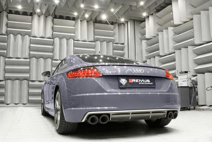 Sportschalldämpfer mittig für links/rechts-Anlage (ohne Endrohre), mit 2 integrierten elektrischen Klappen, inkl. (EG-) GENEHMIGUNG!