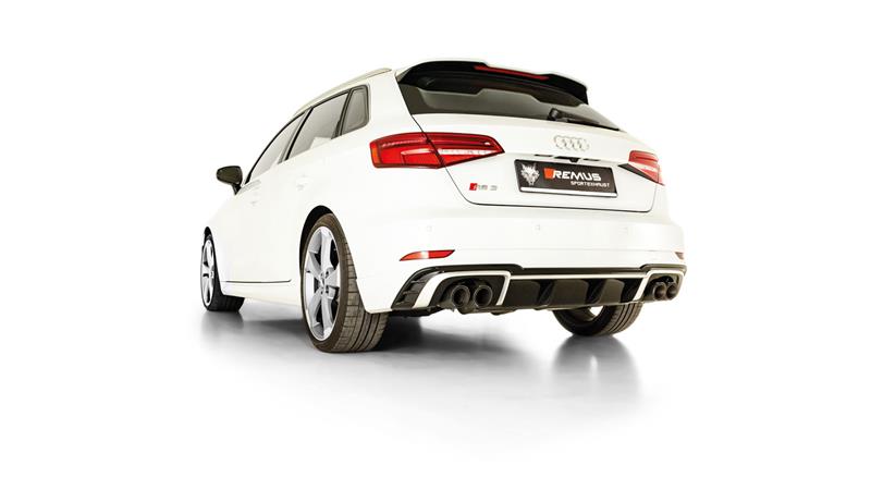 Sportschalldämpfer mittig für links/rechts-Anlage (ohne Endrohre) mit 2 integrierten Klappen, inkl. (EG-) Genehmigung