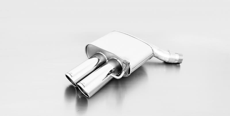 Sportschalldämpfer links mit 2 Endrohren Ø 84 mm schräg, inkl. (EG-) Genehmigung