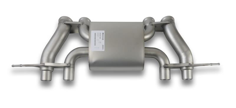 Absorptions-Sportschalldämpfer mittig für links/rechts-Anlage (ohne Endrohre), inkl. (EG-) GENEHMIGUNG!