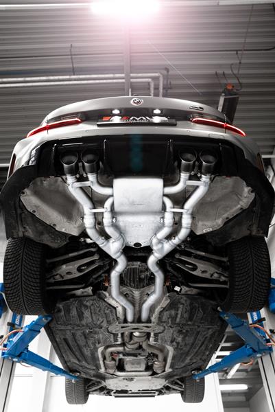 Absorptions-Sportschalldämpfer mittig für links/rechts-Anlage (ohne Endrohre), inkl. (EG-) GENEHMIGUNG!