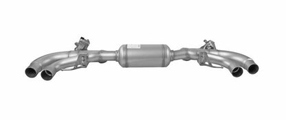 RACING Resonator-Sportschalldämpfer mittig für links/rechts Anlage (ohne Endrohre) mit 2 integrierten Klappen, KEINE (EG-) GENEHMIGUNG!