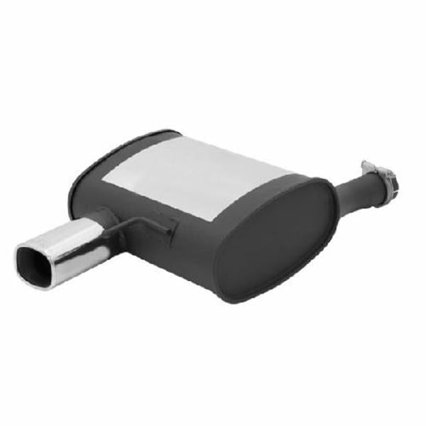 Sportschalldämpfer mit 1 Endrohr 92x78 mm, inkl. (EG-) Genehmigung