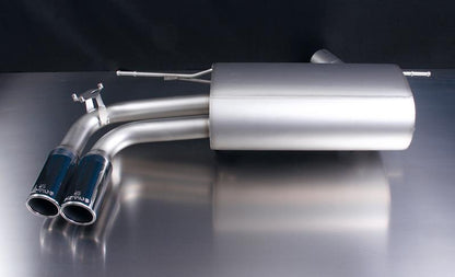 Sportschalldämpfer mit 2 Endrohren Ø 76 mm, inkl. (EG-) GENEHMIGUNG!