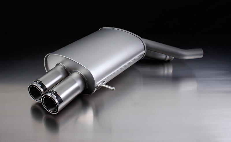 Sportschalldämpfer mit links/rechts je 2 Endrohren Ø 84 mm Street Race, inkl. (EG-) GENEHMIGUNG!