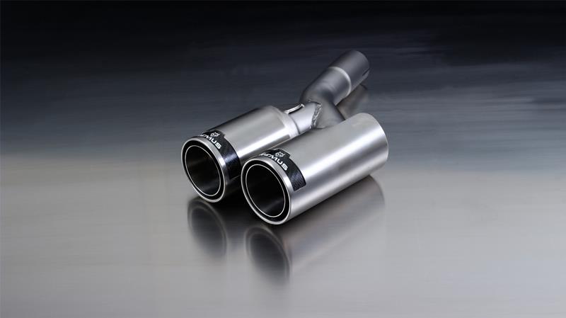 Sportschalldämpfer mit links/rechts je 2 Endrohren Ø 84 mm Street Race, inkl. (EG-) GENEHMIGUNG!