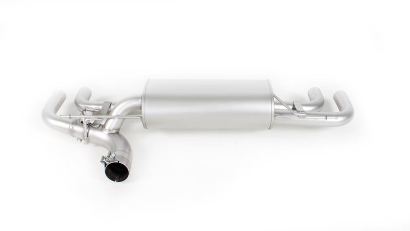 Sportschalldämpfer mittig für links/rechts Anlage (ohne Endrohre) mit 2 integrierten Klappen, inkl. (EG-) GENEHMIGUNG!