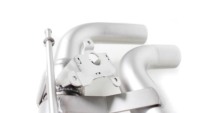 Sportschalldämpfer mittig für links/rechts Anlage (ohne Endrohre) mit 2 integrierten Klappen, inkl. (EG-) GENEHMIGUNG!