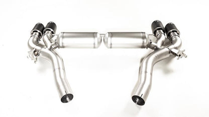 Sportschalldämpfer links und Sportschalldämpfer rechts (ohne Endrohre), mit je 1 integrierten Klappe, inkl. (EG-) GENEHMIGUNG!