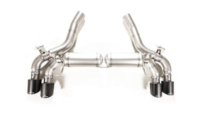 Sportschalldämpfer links und Sportschalldämpfer rechts (ohne Endrohre), mit je 1 integrierten Klappe, inkl. (EG-) GENEHMIGUNG!