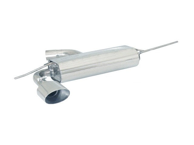 Sportschalldämpfer mit 1 Endrohr 135x90mm oval Sportline, inkl. (EG-) GENEHMIGUNG!