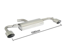 Sportschalldämpfer mit links/rechts je 1 Endrohr 135x90mm oval Sportline für originalen VW Scirocco Type R Heckansatz, inkl. (EG-) GENEHMIGUNG!