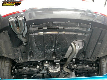 Sportschalldämpfer mit 2 Endrohren 70mm rund versetzt, inkl. (EG-) GENEHMIGUNG!