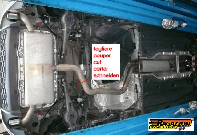 RACING Mittelschalldämpfer-Ersatzrohr, KEINE (EG-) GENEHMIGUNG!