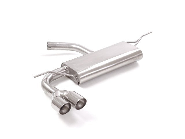 Sportschalldämpfer mit 2 Endrohren 70mm rund Sportline versetzt, inkl. (EG-) GENEHMIGUNG!