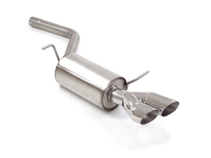 Sportschalldämpfer mit 2 Endrohren 80mm rund Sportline versetzt, inkl. (EG-) GENEHMIGUNG!