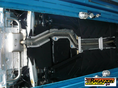 Sportschalldämpfer mit links/rechts je 1 Endrohr 50mm rund, inkl. (EG-) GENEHMIGUNG!