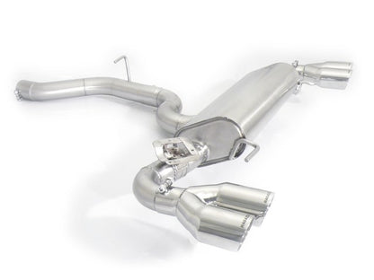 Sportschalldämpfer mit links/rechts je 2 Endrohren 80mm rund Sportline versetzt, mit integrierten Klappen, inkl. (EG-) GENEHMIGUNG!