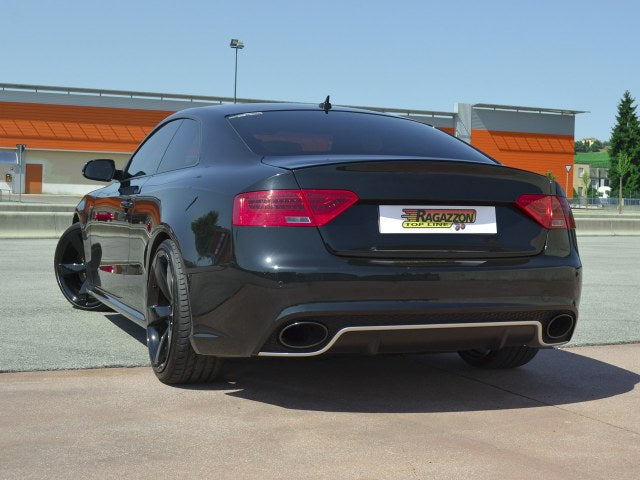 RACING Endschalldämpfer-Ersatzrohr mit links/rechts je 1 Endrohr 135x82mm oval + Mittelschalldämpfer-Ersatzrohr, KEINE (EG-) GENEHMIGUNG!