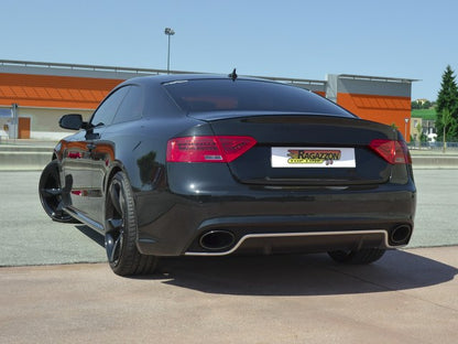 RACING Endschalldämpfer-Ersatzrohr mit links/rechts je 1 Endrohr 135x82mm oval + Mittelschalldämpfer-Ersatzrohr, KEINE (EG-) GENEHMIGUNG!