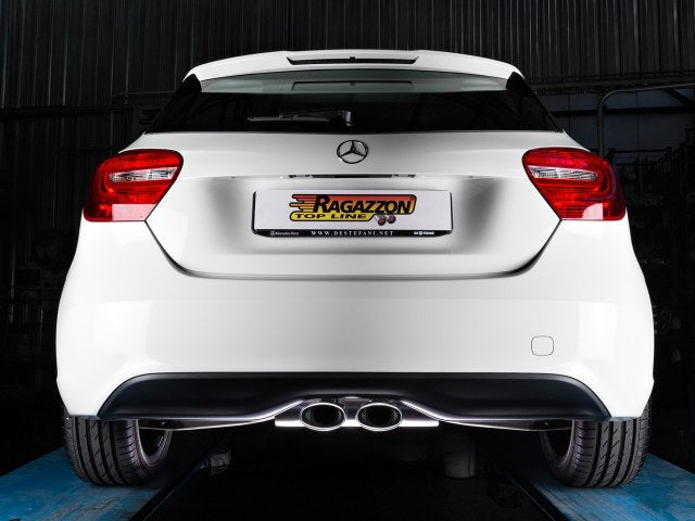 Sportschalldämpfer mit mittig 2 Endrohren 115x70mm oval, inkl. (EG-) GENEHMIGUNG!