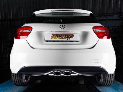 Sportschalldämpfer mit mittig 2 Endrohren 115x70mm oval, inkl. (EG-) GENEHMIGUNG!