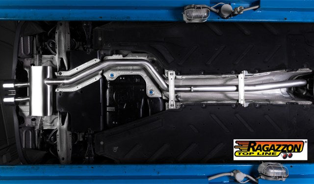 Sportschalldämpfer mit mittig 2 Endrohren 115x70mm oval, inkl. (EG-) GENEHMIGUNG!