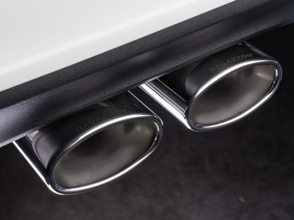 Sportschalldämpfer mit mittig 2 Endrohren 115x70mm oval, inkl. (EG-) GENEHMIGUNG!