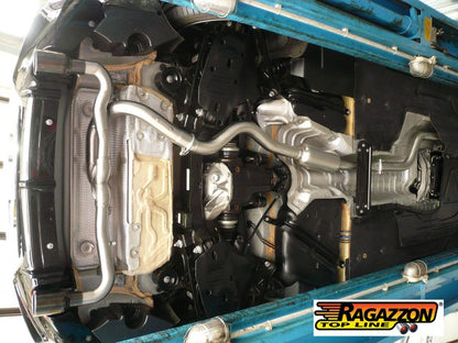 RACING Anlage mit links/rechts je 1 Endrohr 90mm rund, KEINE (EG-) GENEHMIGUNG!